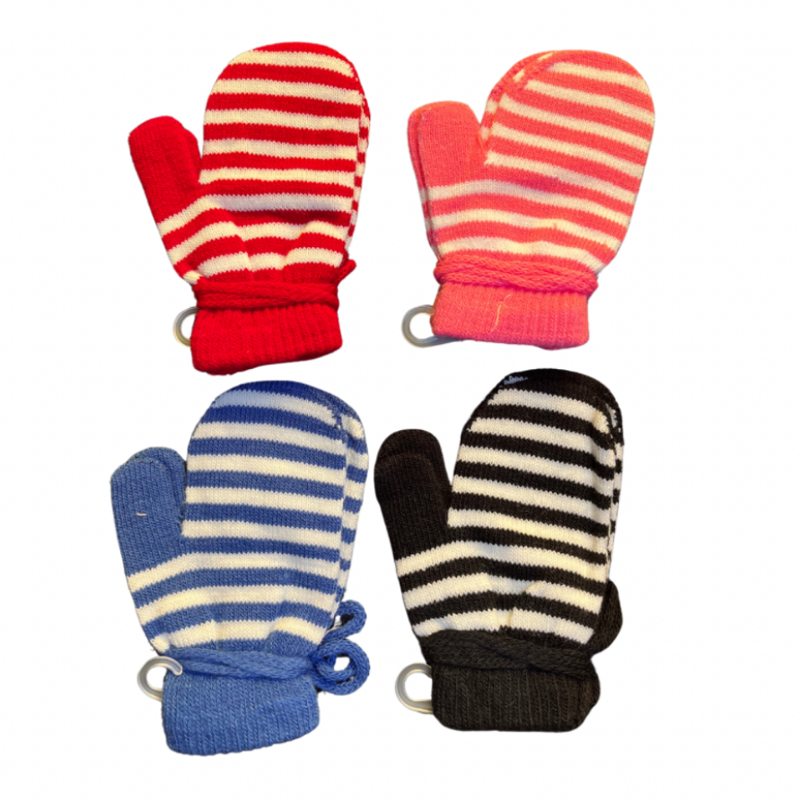 Guantes Invierno Bebes Rayas Art. 226