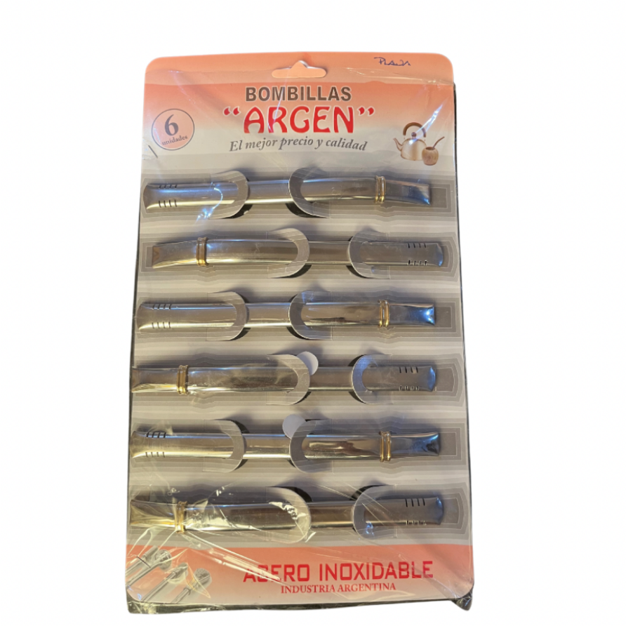 Bombilla Acero Inox PLANA