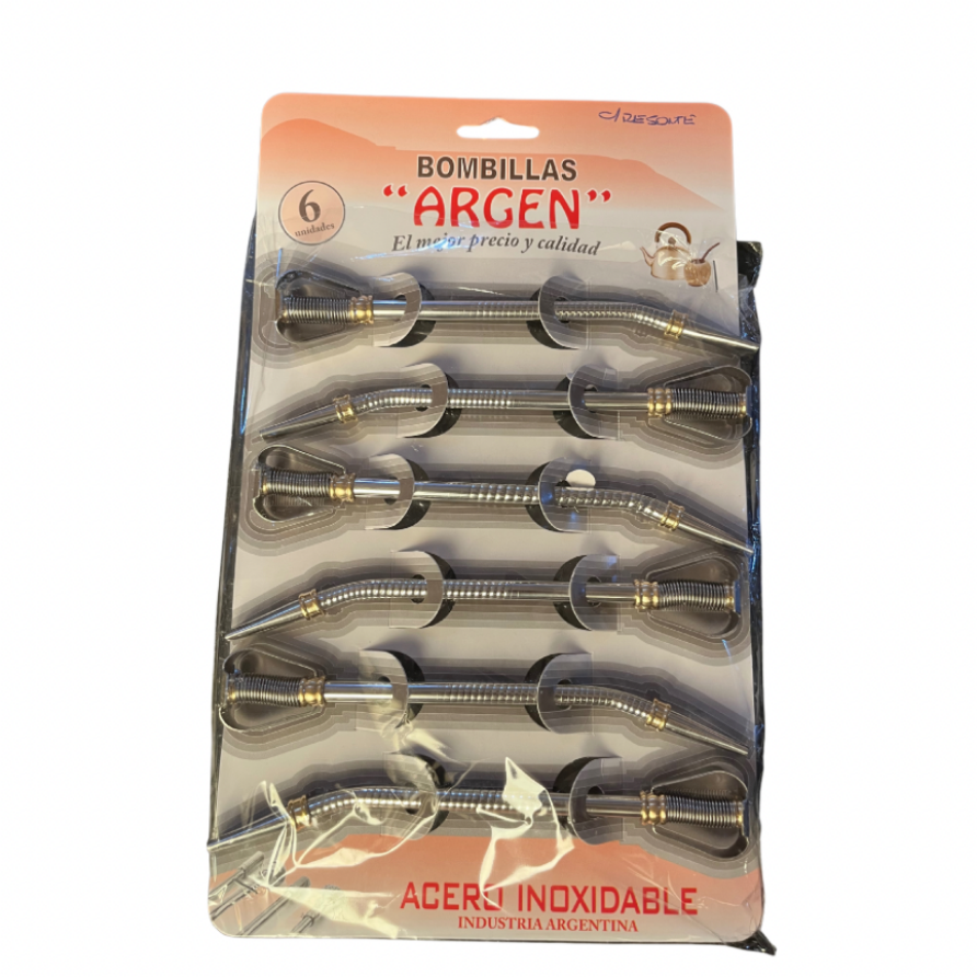 Bombilla de Acero Inox   C/resorte