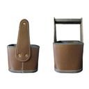 Canasta Porta Mate Mango Rigido Cuerina Art. 8074