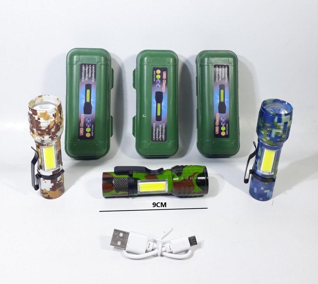 [IT511] Linterna Recargable en Caja Camuflada