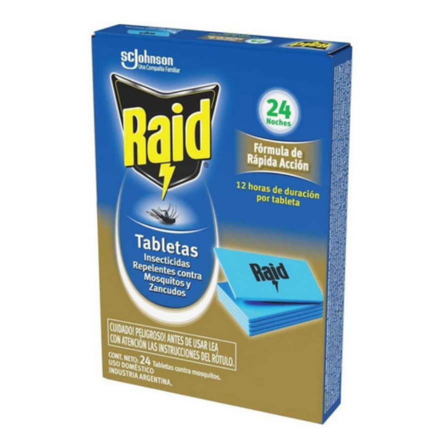 Raid Tabletas Doble Accion X24