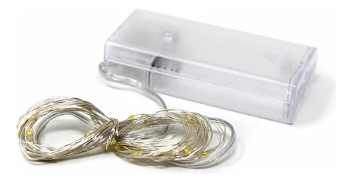 Tira luz led 30 Led Calida a Pilas 2m