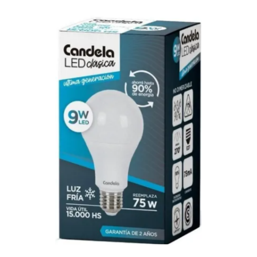 Lampara Led Candela 10w Fria