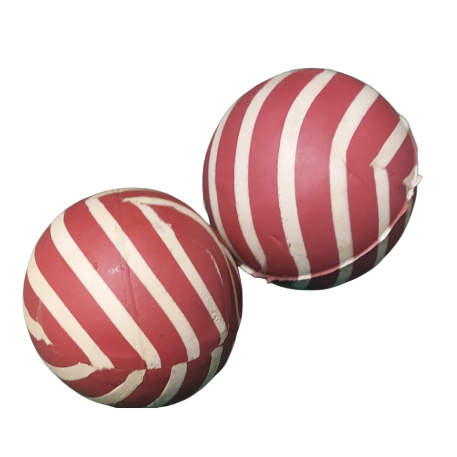 Pelota Goma Rayas N°2