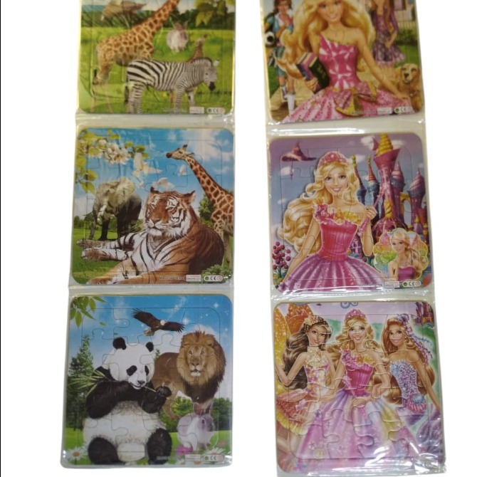 Rompecabezas personajes x3 14cm x 14 cm