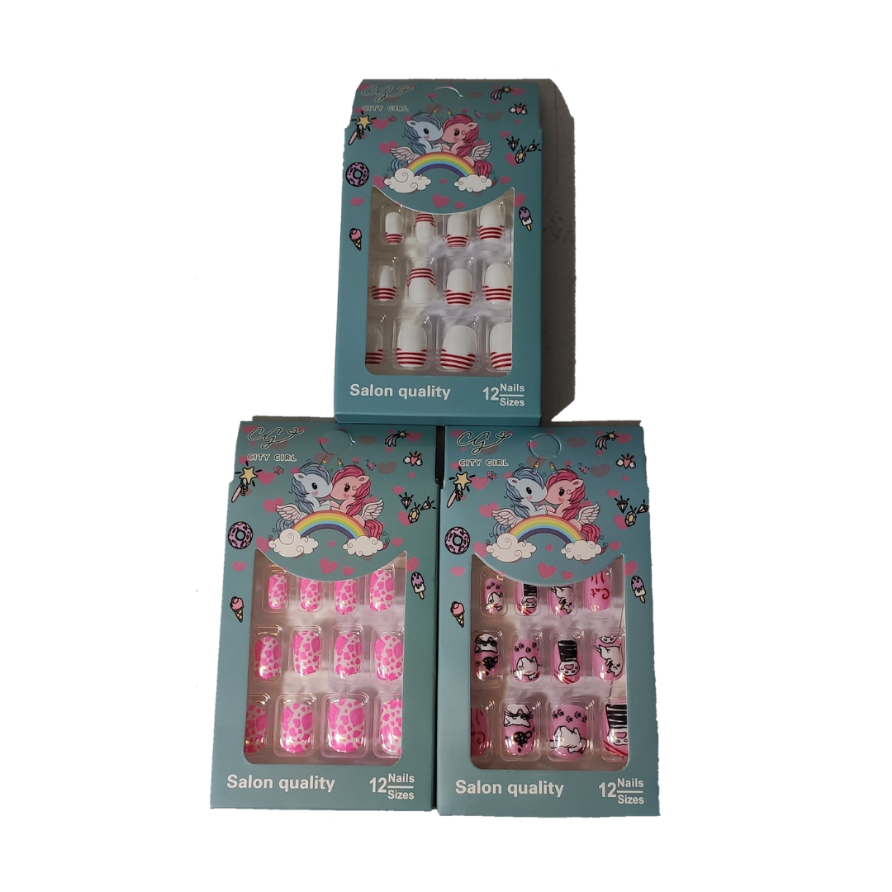 [ZLE-UNA-10-02] Uñas Postizas Infantiles
