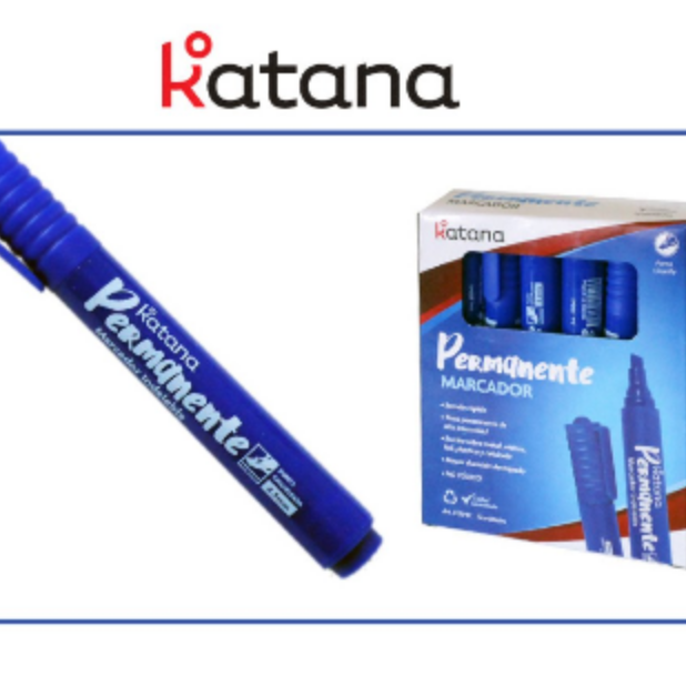 Fibron Permanente Katana azul