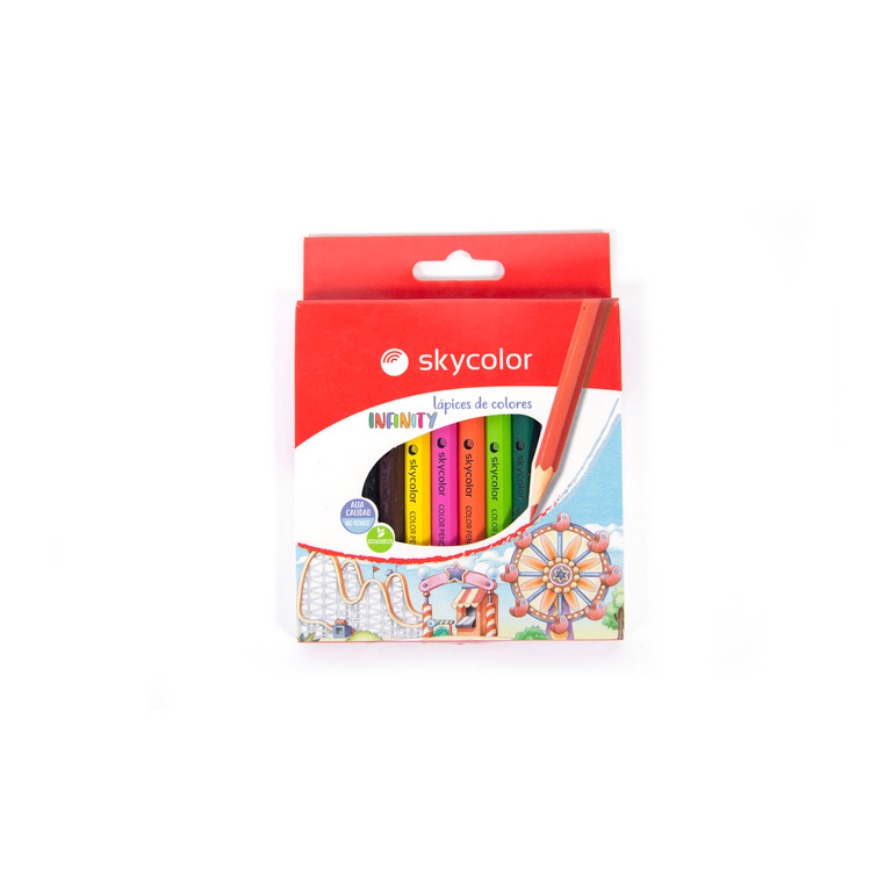[SKJJ10130312] Lapices de Colores Cortos x12 Sky Color Art. 1303