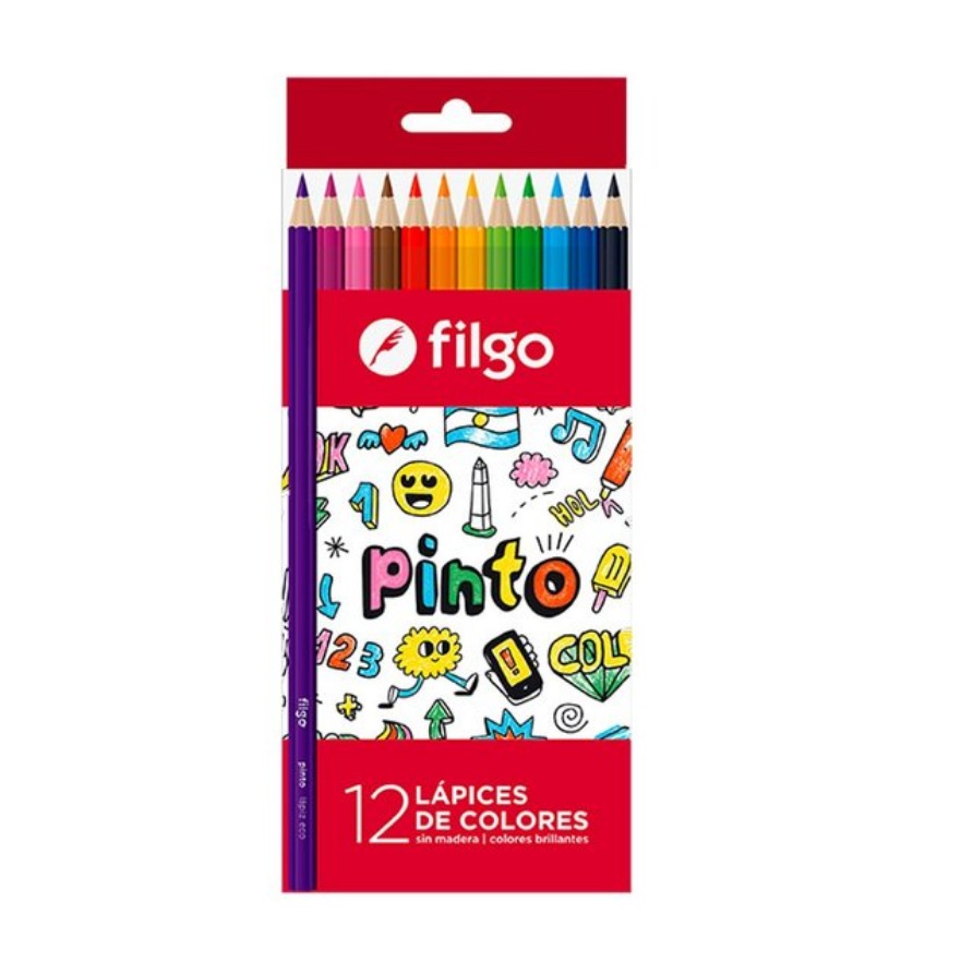 Lapices de Color x12 Largo Filgo
