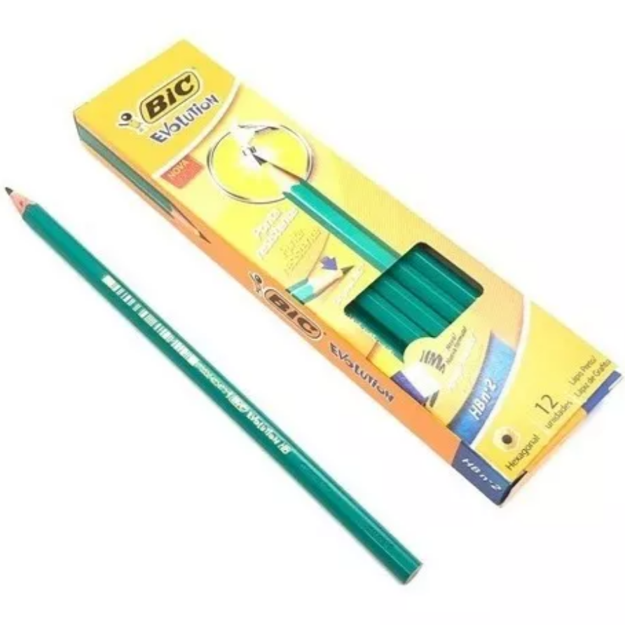 [ML321325] Lapiz Bic x12 Negro Evolution HB2
