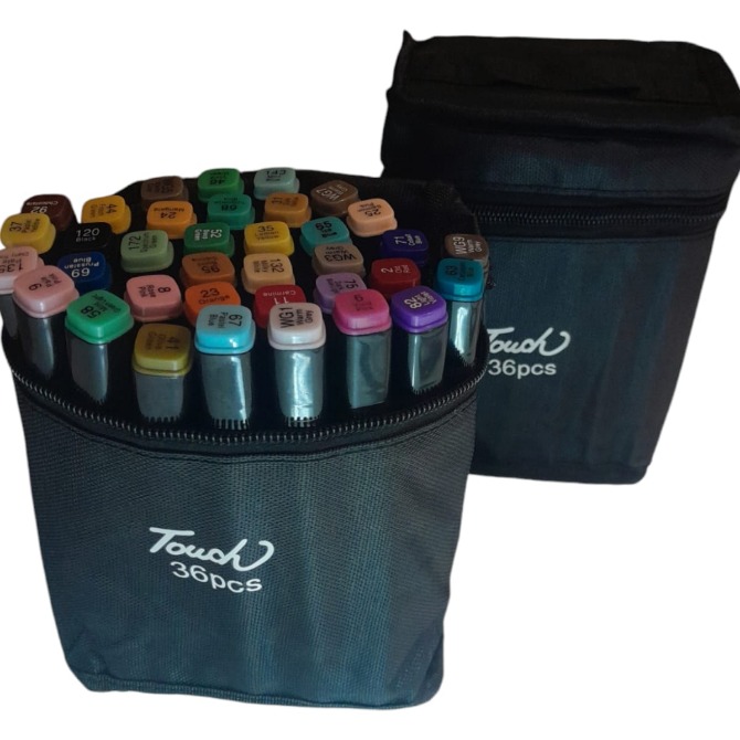 Marcadores Touch doble punta x 36 pcs