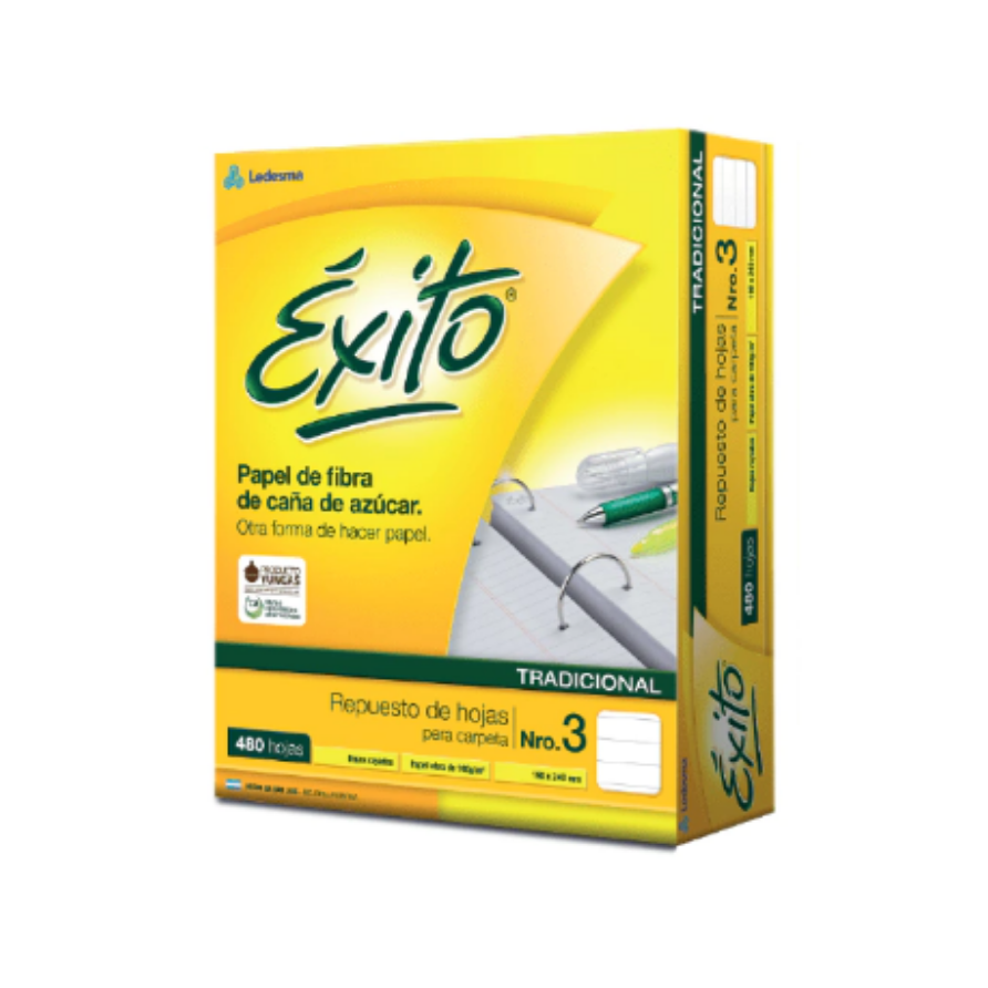 [ML363171] Repuesto Cuadriculado N°3 Exito x480