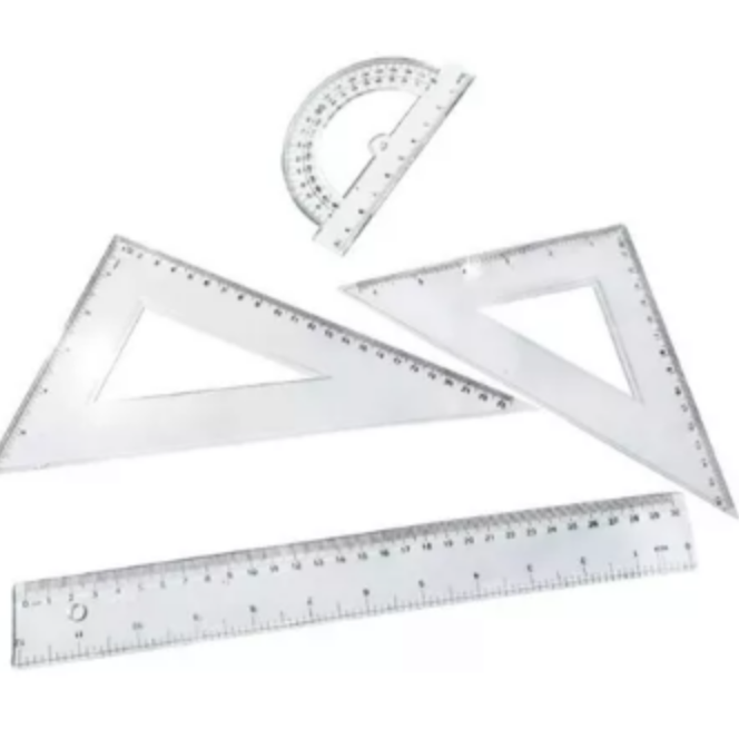 Set Geometría 30cm 4Pz 11796