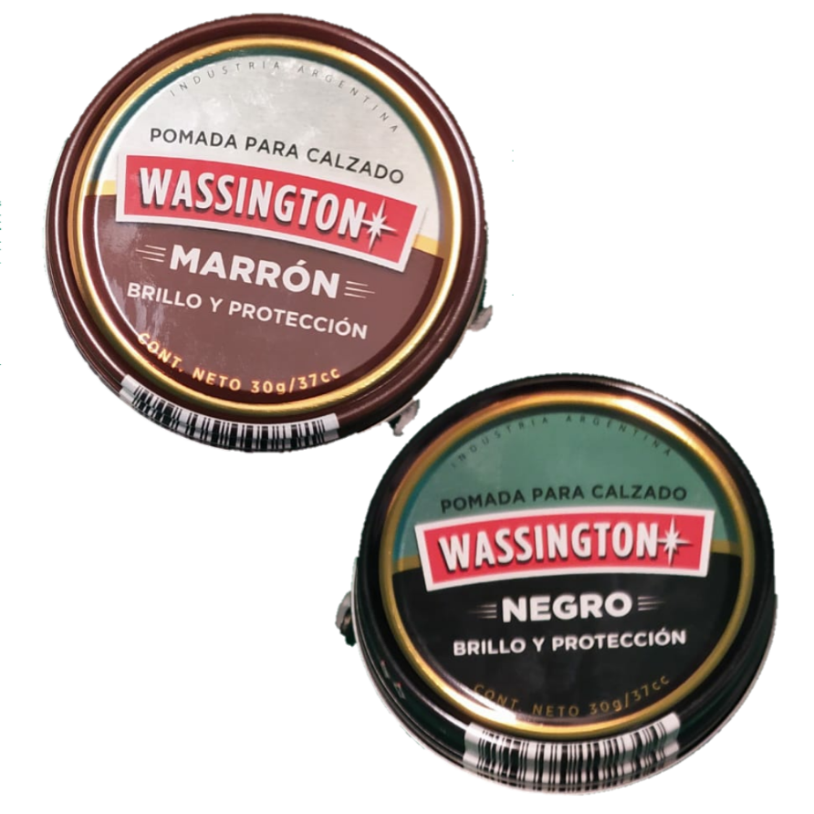 [ER55] Pomada para Calzado Wassington negra/marron