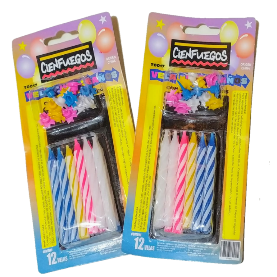 Velas Cumpleaños x10