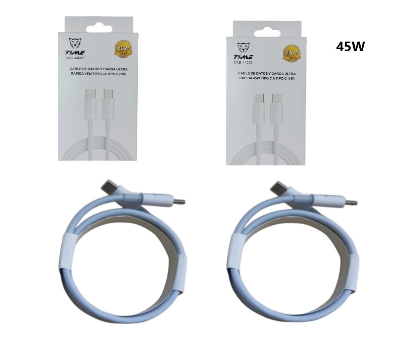Cable Usb C a Usb C Time Caja 4.0 1m Art. 44003