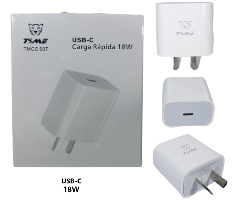 Cargador Cabezal Time usb tipo c 18w Art 607