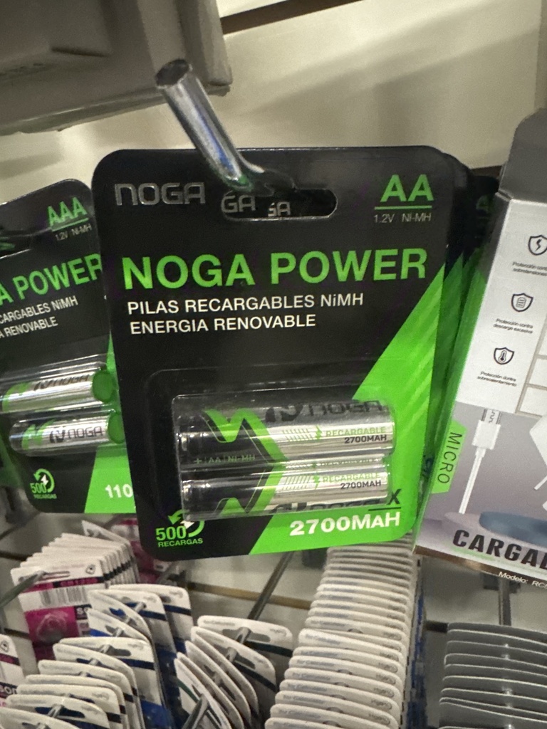 Pilas Noga AA recargable 1300 MAH