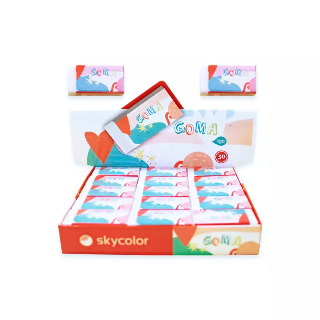Goma Lapiz Blanca Sky Color Art. 301