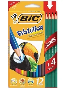 Lapiz Bic Evolution Colorin x12