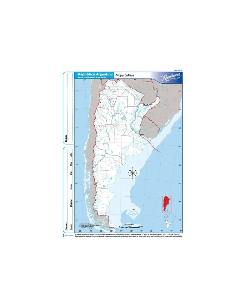 Mapa N°3 Argentina Politico x10