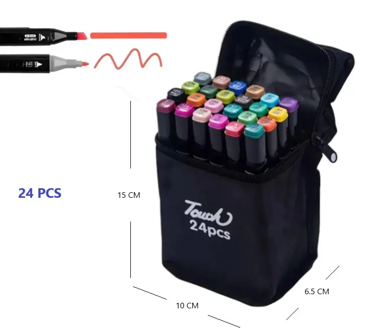 Marcadores Touch Doble Punta x24 Art DU1159