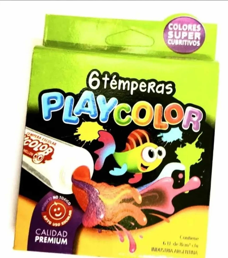 Tempera Playcolor x6 Art. 10559