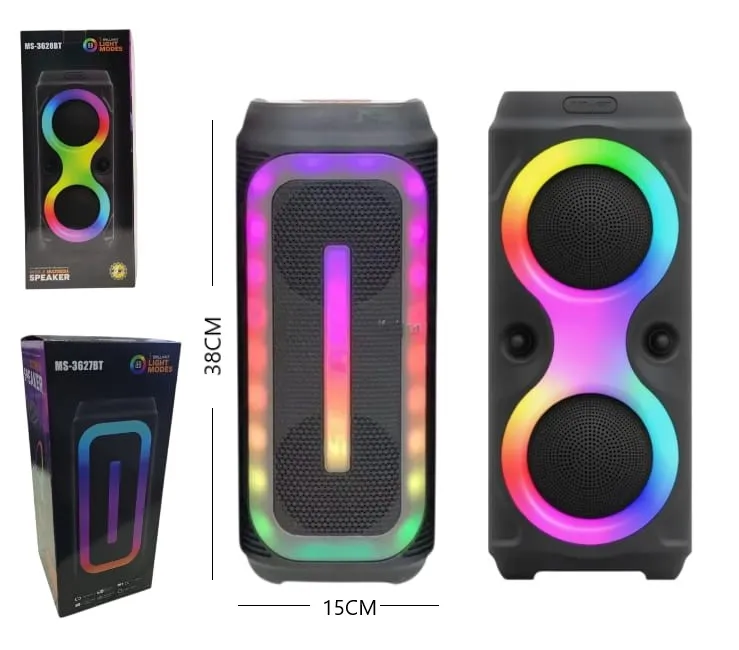 Parlante BT 4"x2 RGB Art. 3628