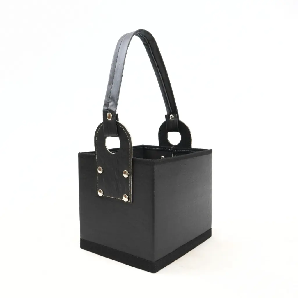 Canasta Cuerina Cubo