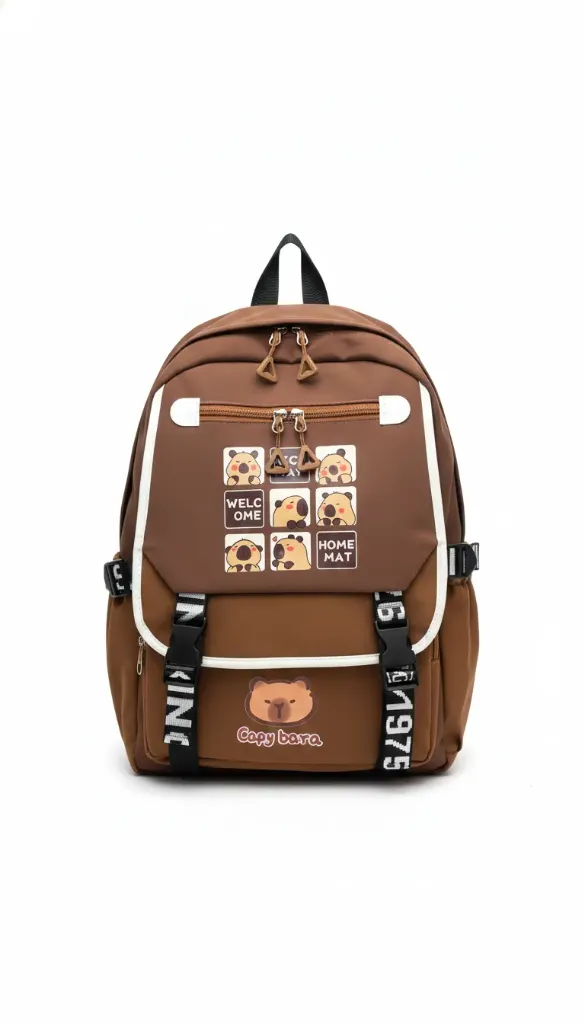 Mochilas Capybara c/ Broche 42x28x15cm Art.200A
