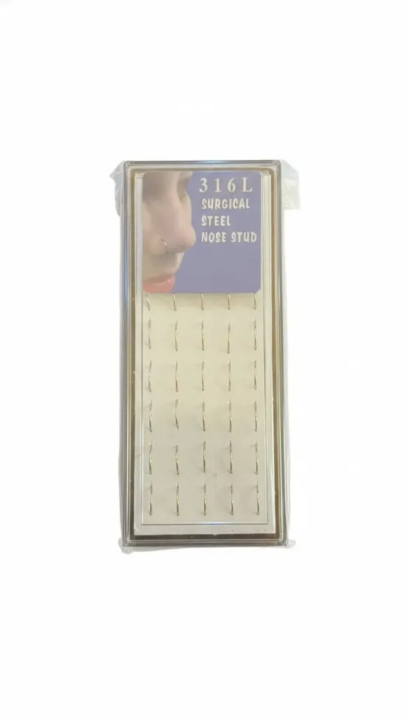 [CYBD006] Blister Piercings Aro C 316L en Cajita x40