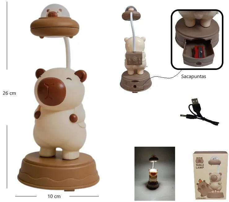 Velador Capybara Ovni Art. 83061