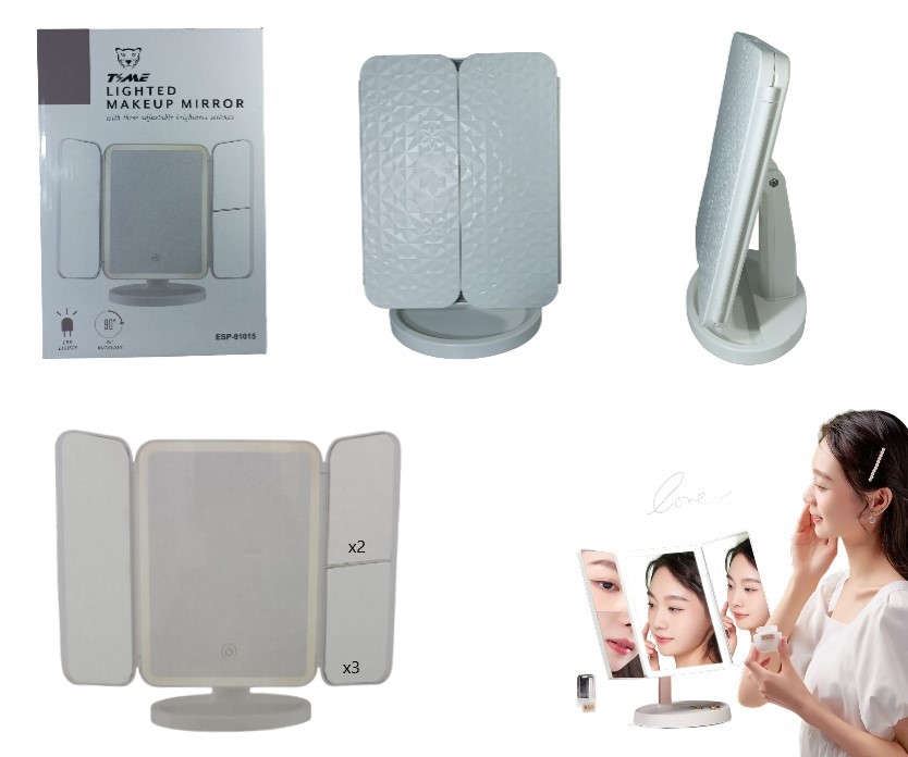 [ITESP91015] Espejo c/luz led Recargable Art. 91095