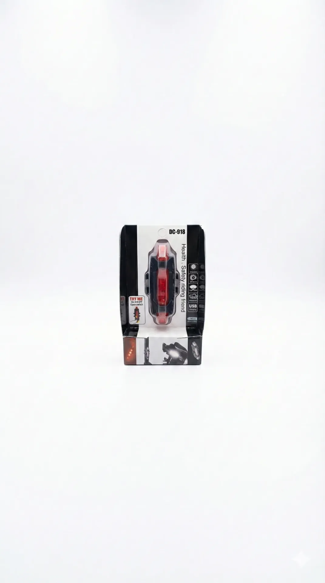 [ITMKL780] Luz Bicicleta Recargable LED Art. DC918A
