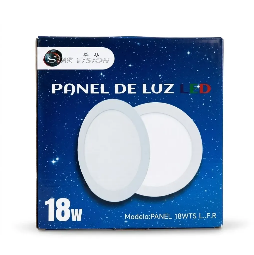 Panel Luz Fria redondo p/ aplique 18w