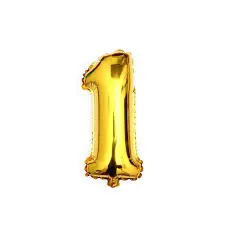 [ZLEA084GMN30DO1] Globos c/ Numeros de 0 al 9 32" Dorado Art. 084