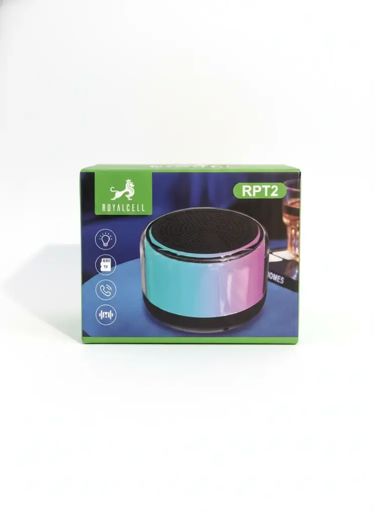 PARLANTE MINI SPEAKER BLUETOOTH C/LUZ COLORES RPT2