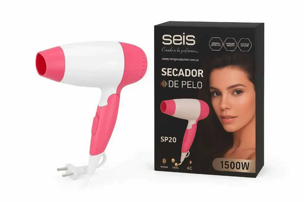 Secador de pelo plastico chico