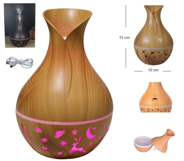 Humidificador led jarrita madera ART JSQ07