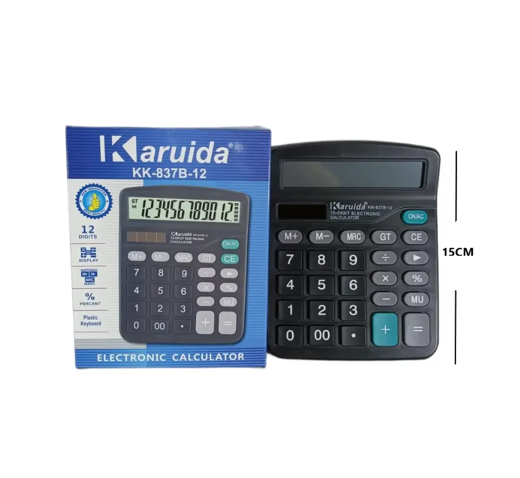 CALCULADORA KARUIDA 12 DIGITOS KK-837B-12S