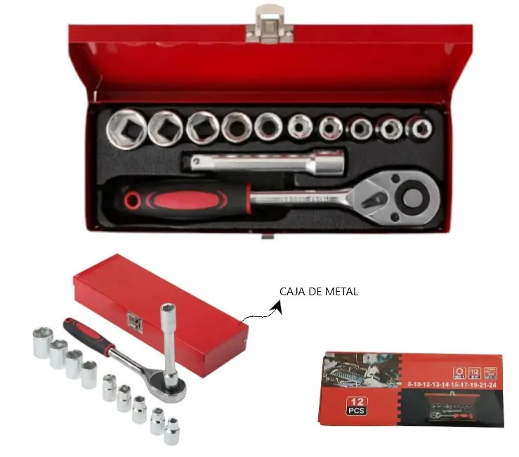 Set de tubos en caja 12pcs