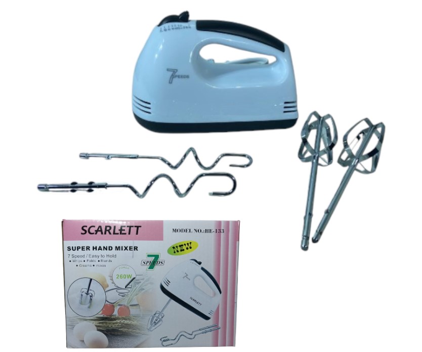 [ITSK133] Batidora de Cocina 7 Velociadades c/accesorios