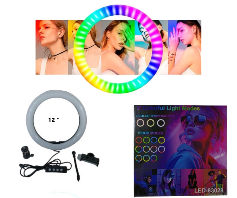 Aro Selfie Luz RGB 12 Art. 83054