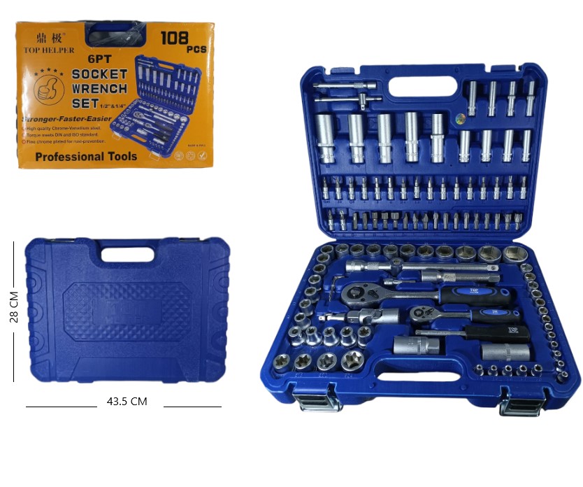 [ITTH108] Set de Llave tubo 108pz Art. H108