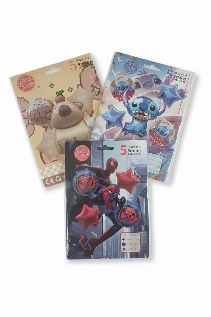 Globos de Personajes x5pc Art. 5517