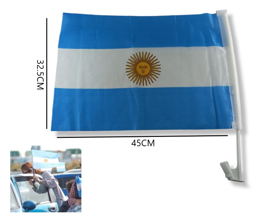 Bandera Auto argentina 30x40