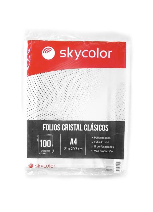Folio x100u A4 Reforzado Skycolor Art. FFA410100
