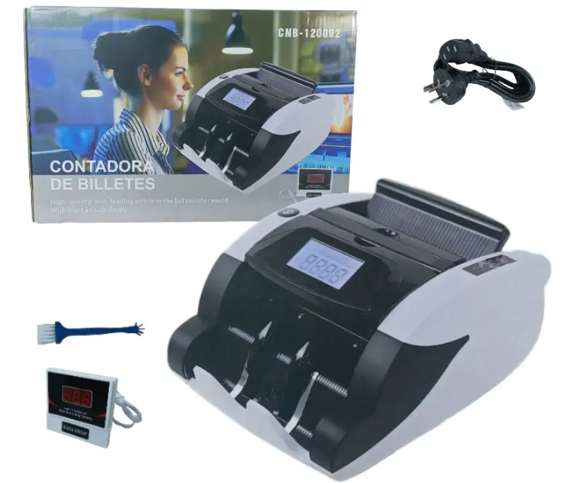 Contadora de Billetes Time Black C Visor Art. 120002