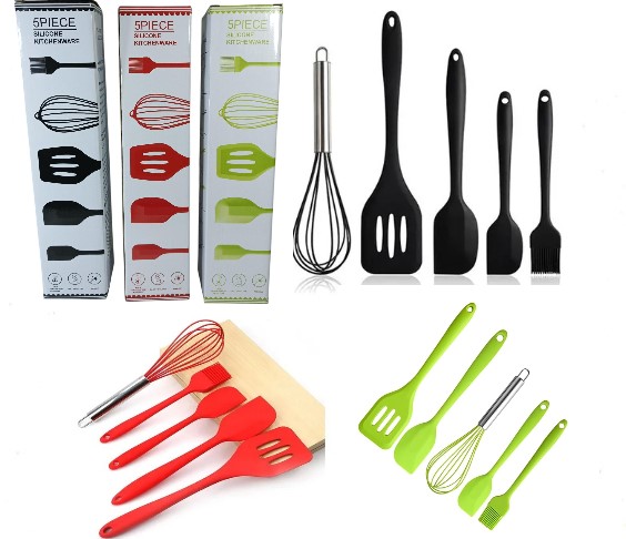 [itG26292] Set de Utensillos de Cocina de Silicona
